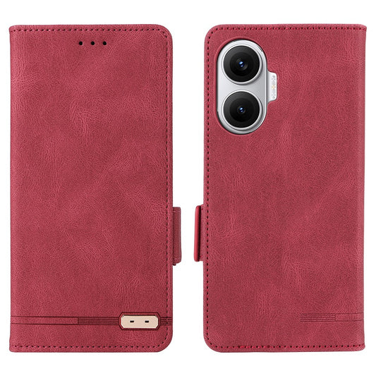 For Xiaomi Poco F7 5G / Redmi Turbo 4 Pro 5G Case Leather Wallet Flip Phone Cover with Hardware Decor