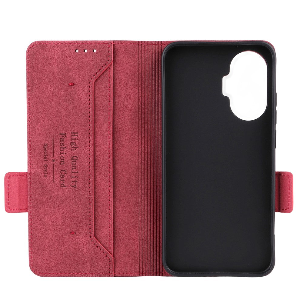For Xiaomi Poco F7 5G / Redmi Turbo 4 Pro 5G Case Leather Wallet Flip Phone Cover with Hardware Decor