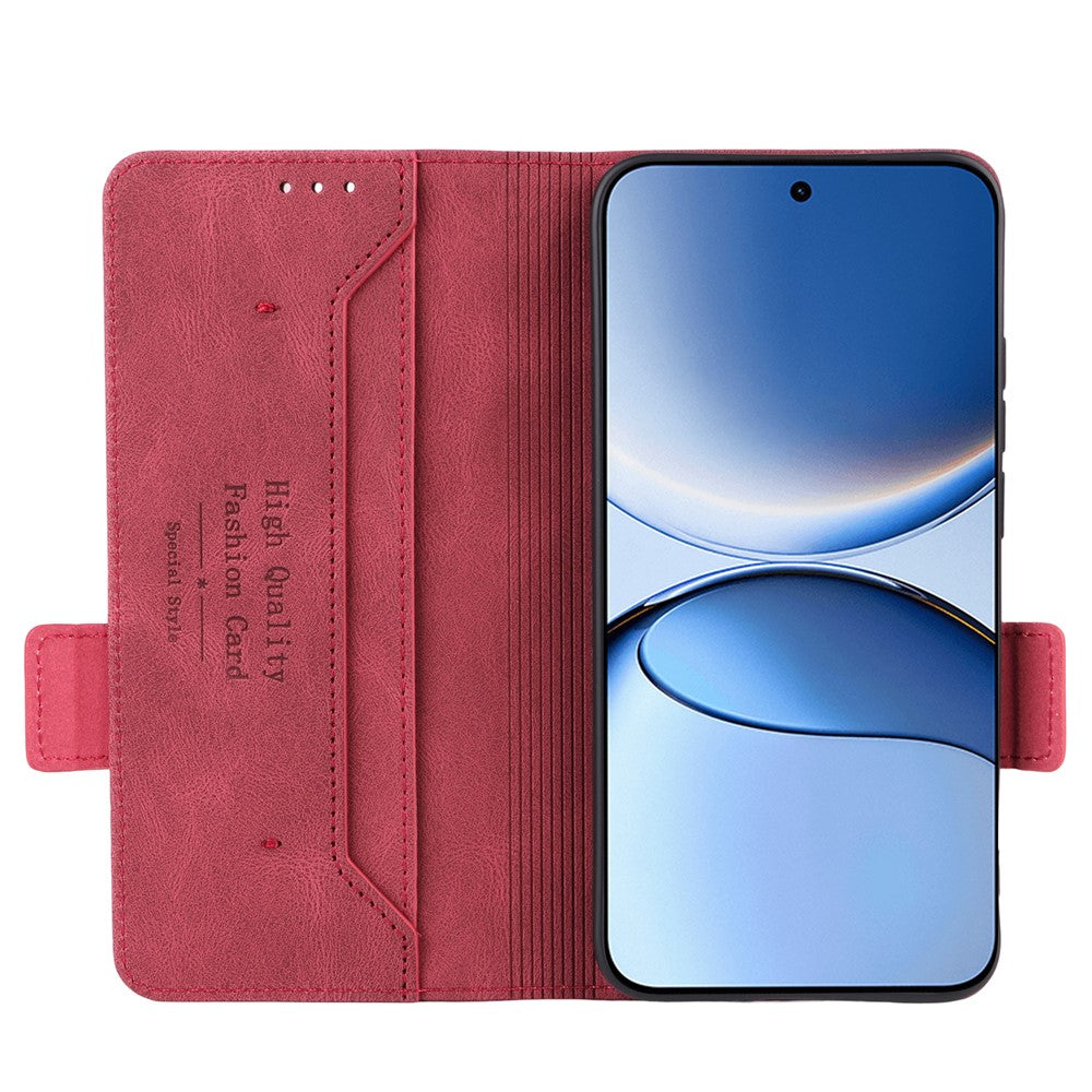 For Xiaomi Poco F7 5G / Redmi Turbo 4 Pro 5G Case Leather Wallet Flip Phone Cover with Hardware Decor