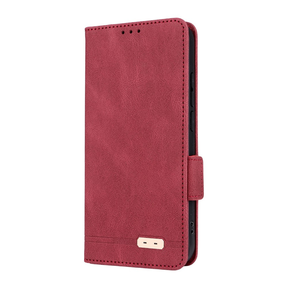 For Xiaomi Poco F7 5G / Redmi Turbo 4 Pro 5G Case Leather Wallet Flip Phone Cover with Hardware Decor