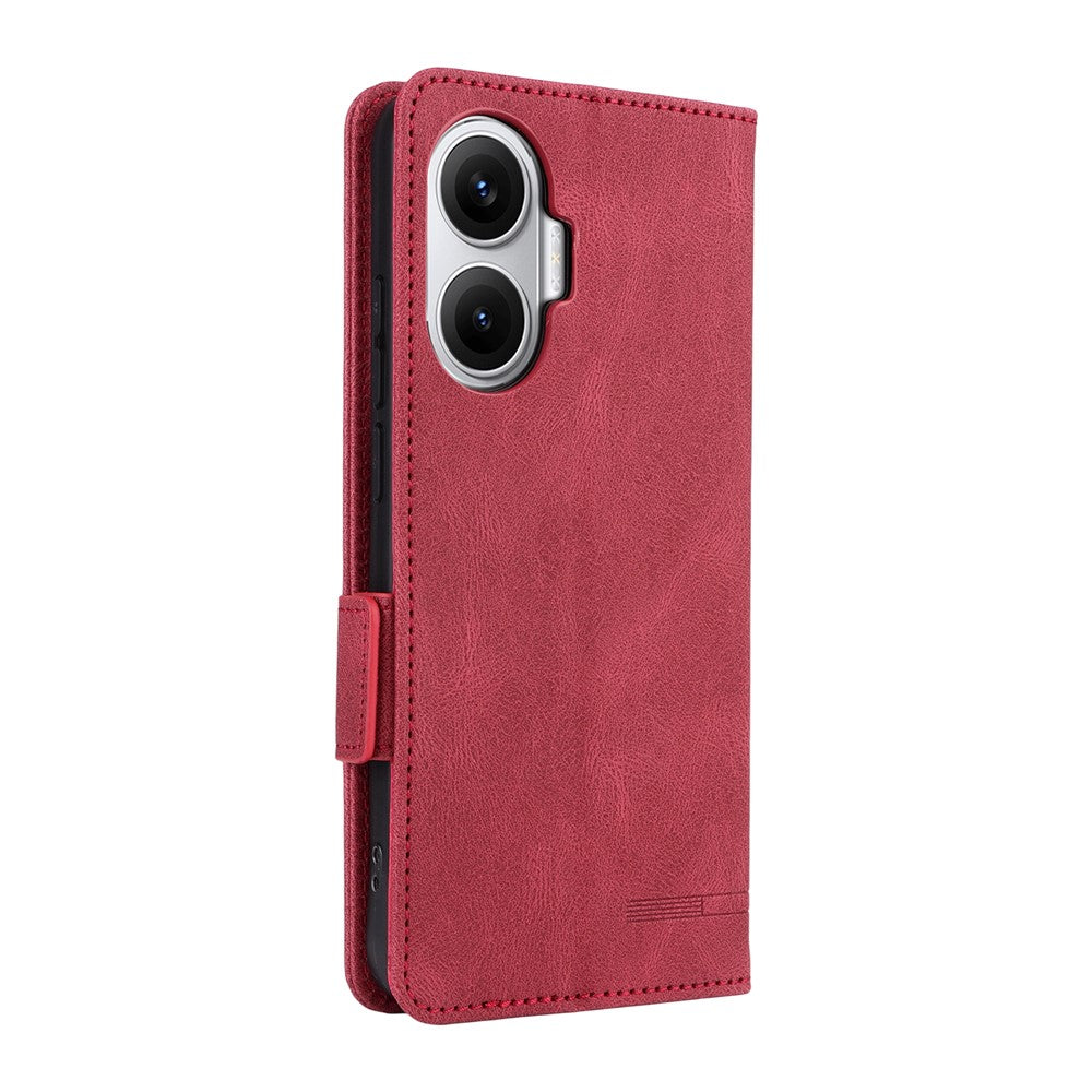 For Xiaomi Poco F7 5G / Redmi Turbo 4 Pro 5G Case Leather Wallet Flip Phone Cover with Hardware Decor