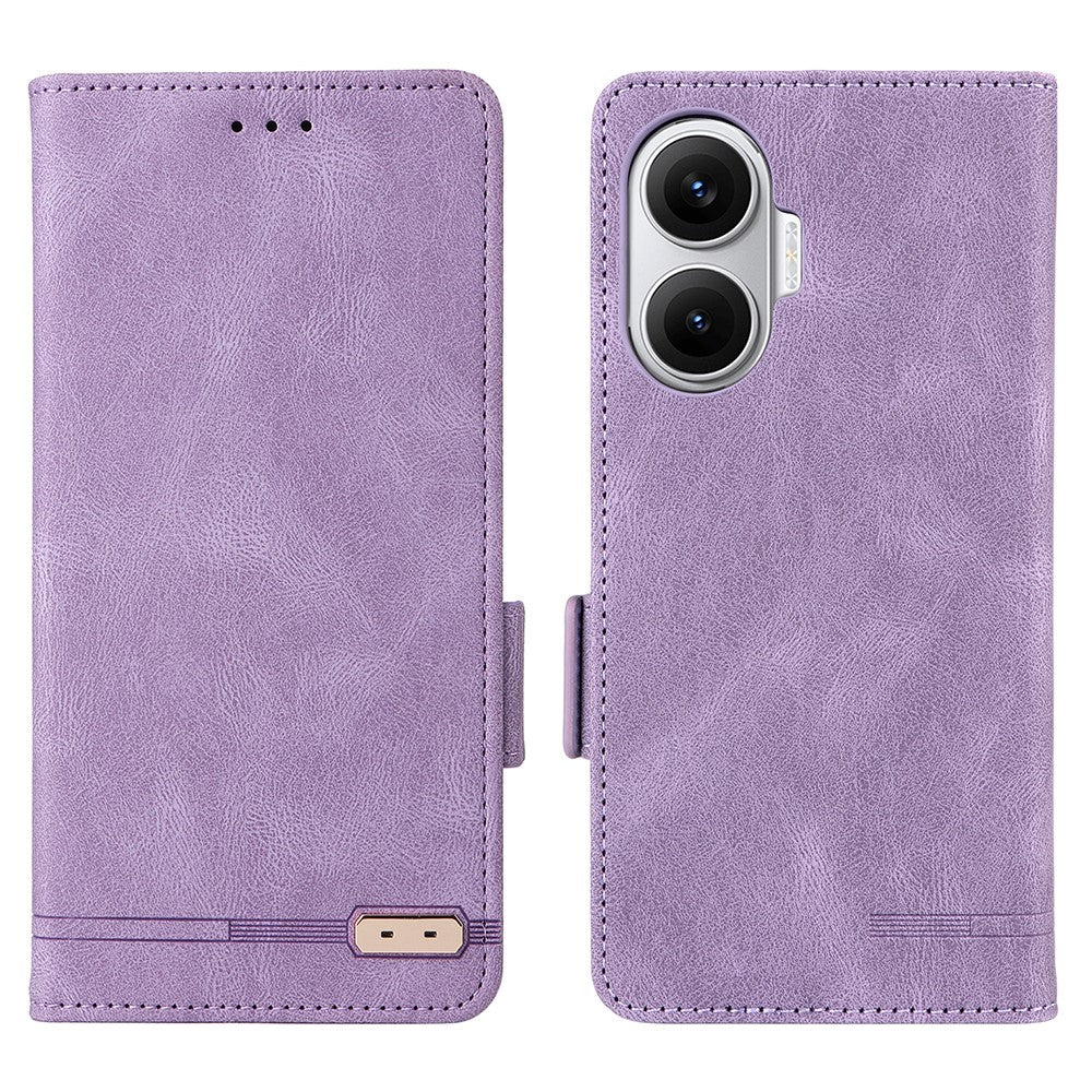 For Xiaomi Poco F7 5G / Redmi Turbo 4 Pro 5G Case Leather Wallet Flip Phone Cover with Hardware Decor