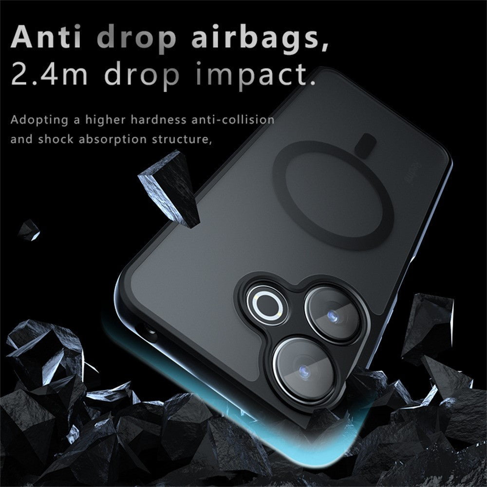 Magnetic Case for Xiaomi Redmi 13 5G  /  13 4G  /  Poco M6 4G  /  M6 Plus 5G Matte Skin Touch Phone Cover
