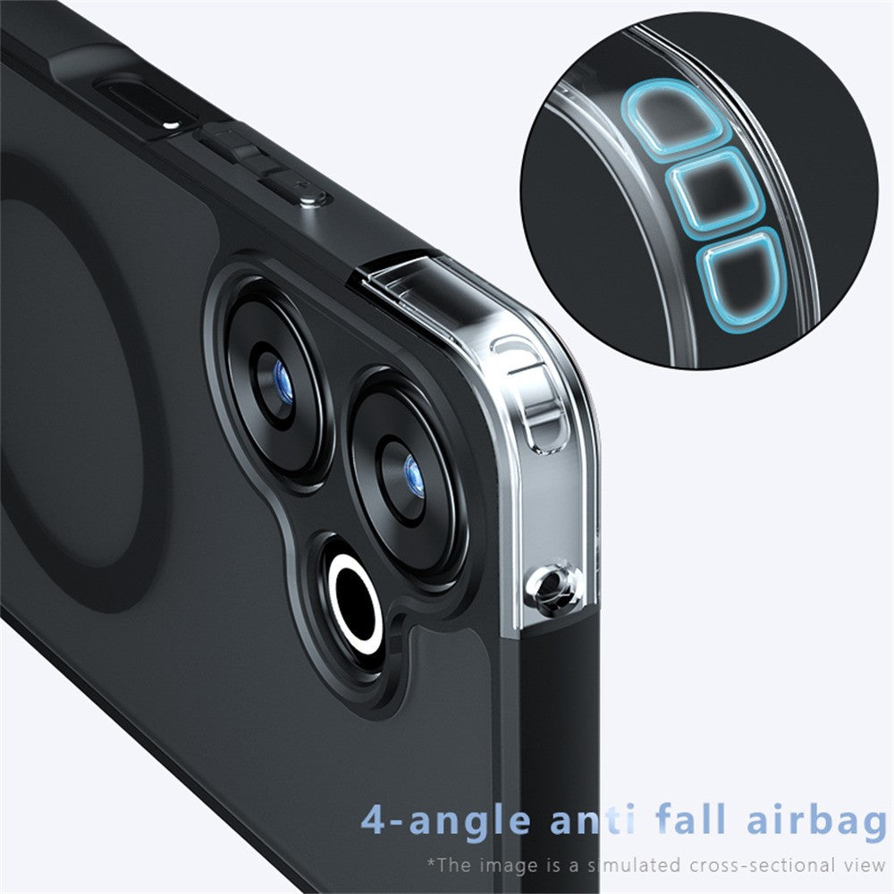 Magnetic Case for Xiaomi Redmi 13 5G  /  13 4G  /  Poco M6 4G  /  M6 Plus 5G Matte Skin Touch Phone Cover