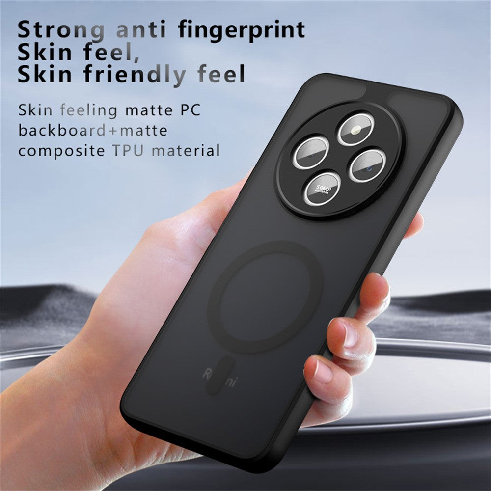 Magnetic Case for Xiaomi Redmi 14C 4G  /  14C 5G  /  Poco C75 4G  /  C75 5G  /  M7 5G Matte Skin Touch Phone Cover