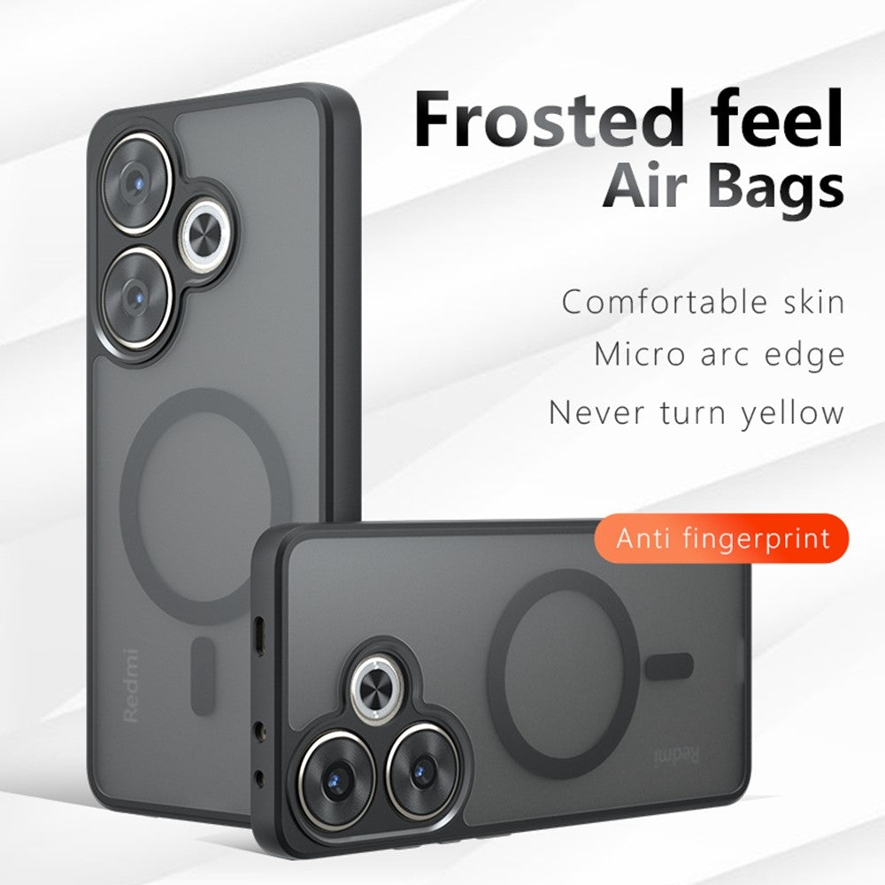 Magnetic Case for Xiaomi Poco F6 5G  /  Turbo 3 5G Matte Skin Touch Phone Cover
