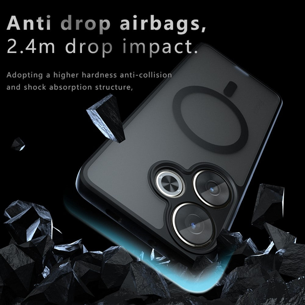 Magnetic Case for Xiaomi Poco F6 5G  /  Turbo 3 5G Matte Skin Touch Phone Cover