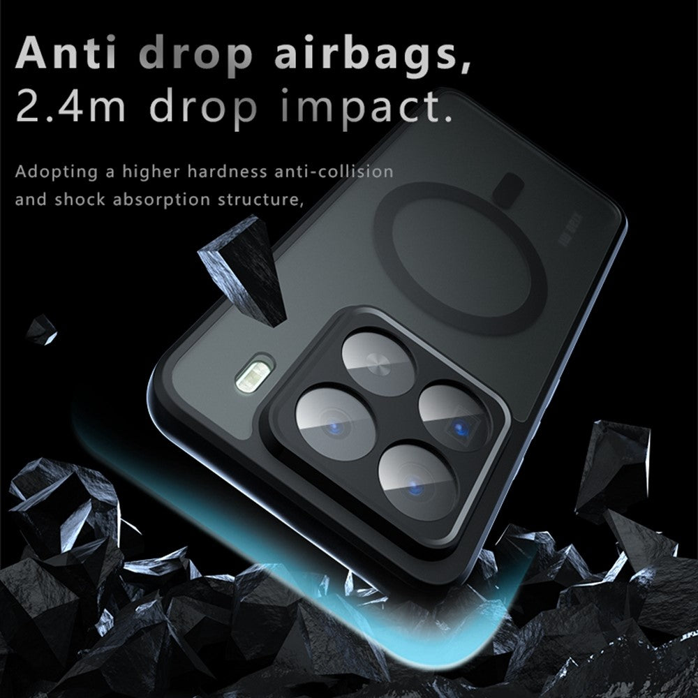 For Xiaomi 15 Pro Magnetic Case TPU + PC Matte Skin Touch Phone Cover