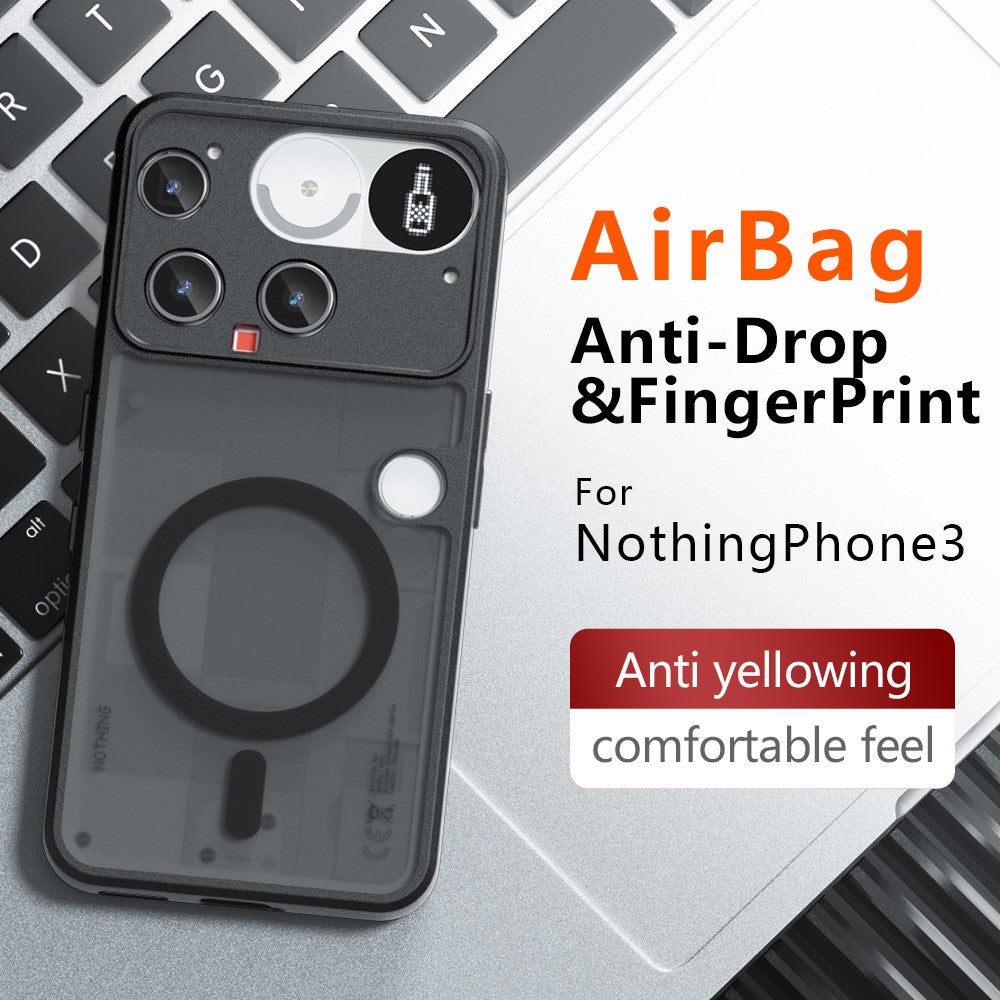 For Nothing Phone (3) 5G Magnetic Case TPU + PC Matte Skin Touch Phone Cover