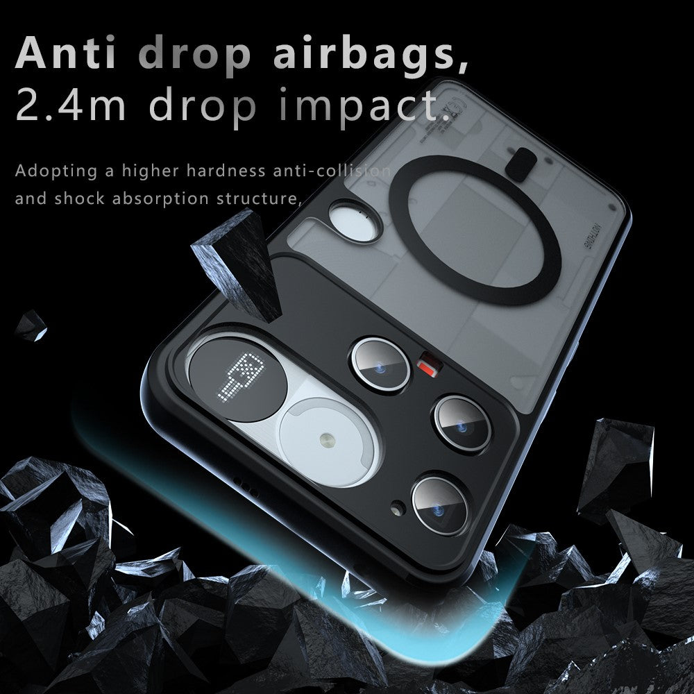 For Nothing Phone (3) 5G Magnetic Case TPU + PC Matte Skin Touch Phone Cover