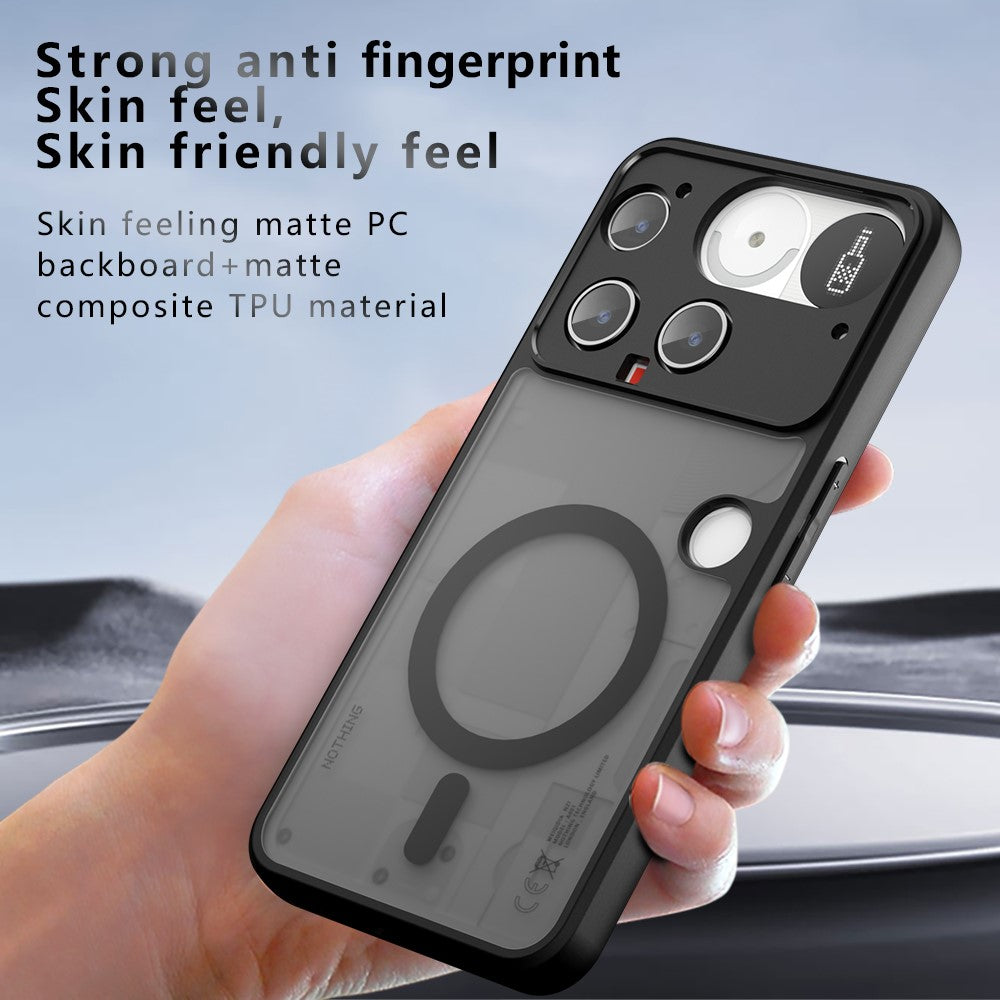 For Nothing Phone (3) 5G Magnetic Case TPU + PC Matte Skin Touch Phone Cover