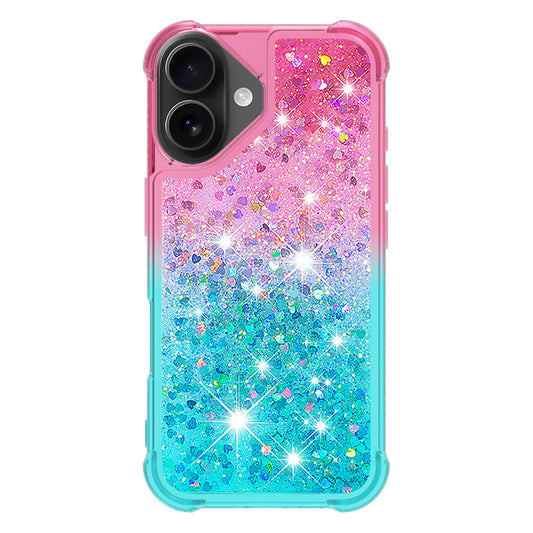 iPhone 17 Glitter-Hülle – Farbverlauf mit funkelndem Puder