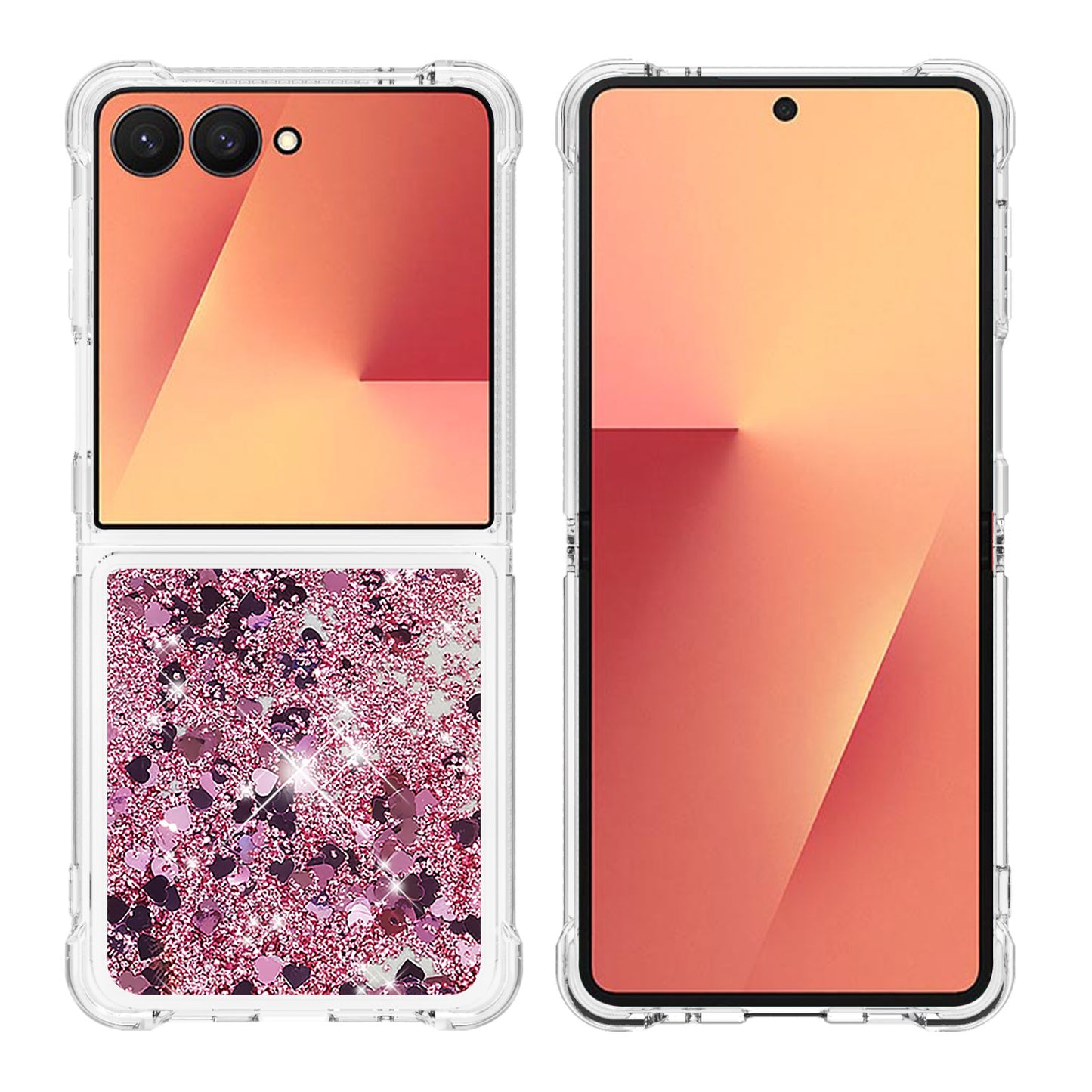 Galaxy Z Flip7 5G Glitzer-Hülle – Stoßfest & mit Treibsand