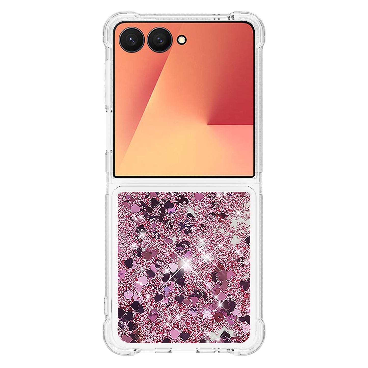Galaxy Z Flip7 5G Glitzer-Hülle – Stoßfest & mit Treibsand