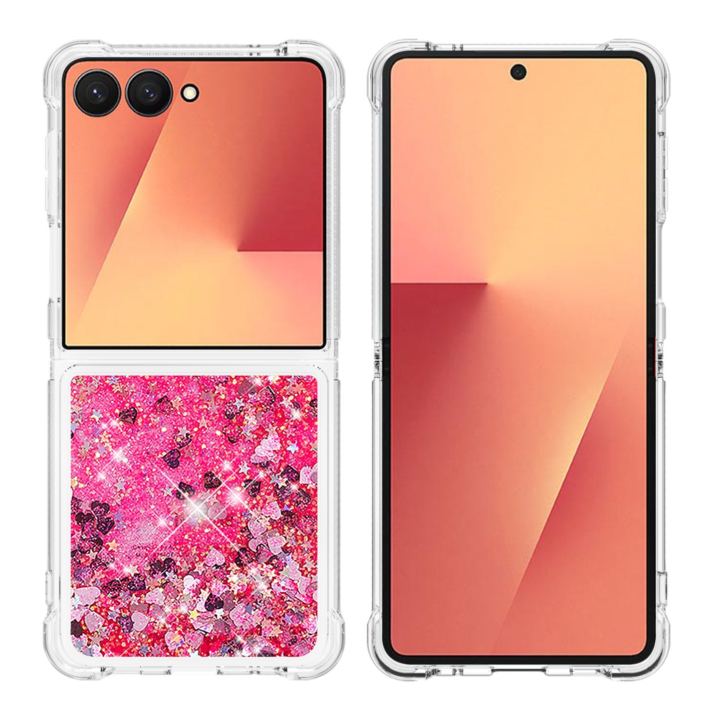Galaxy Z Flip7 5G Glitzer-Hülle – Stoßfest & mit Treibsand
