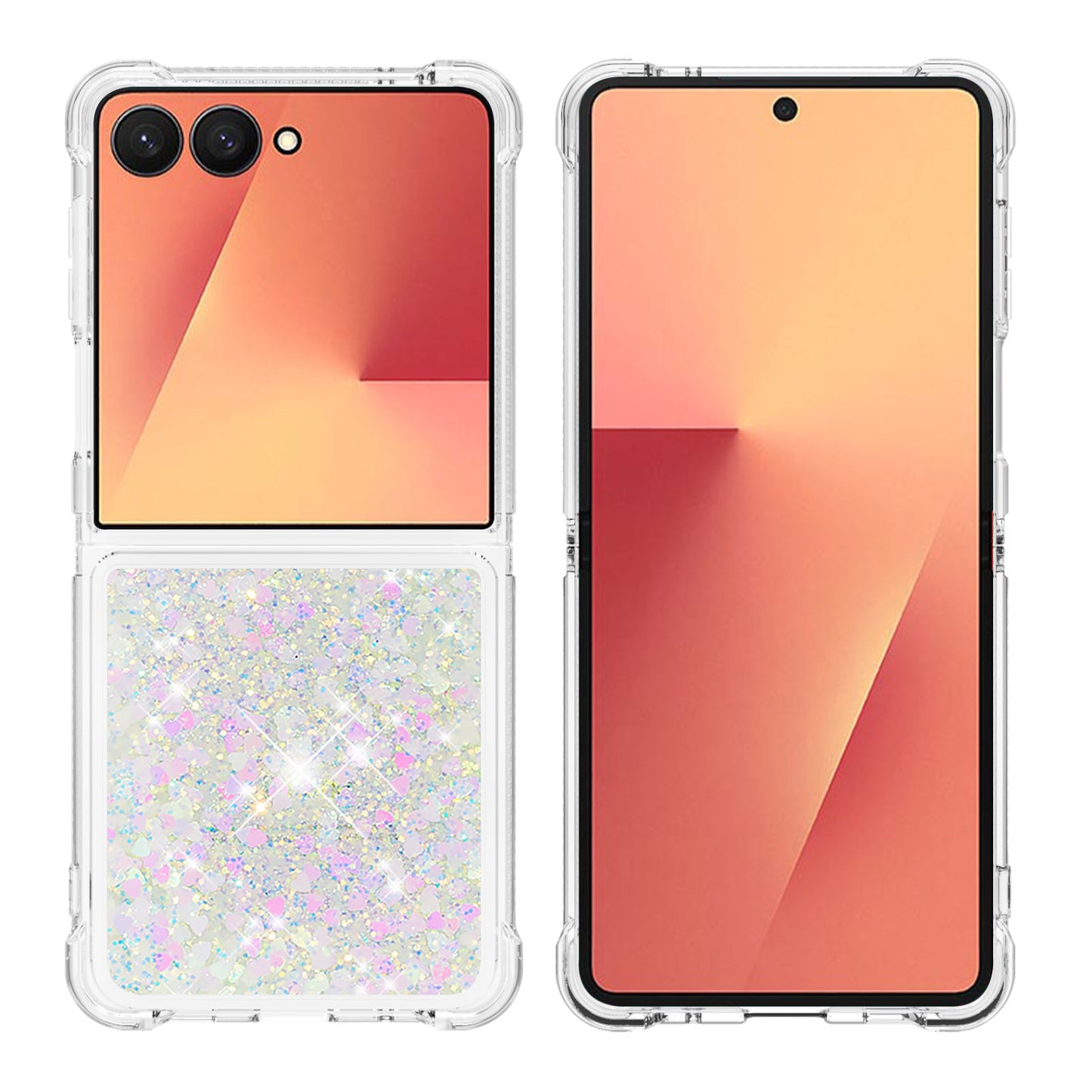 Galaxy Z Flip7 5G Glitzer-Hülle – Stoßfest & mit Treibsand
