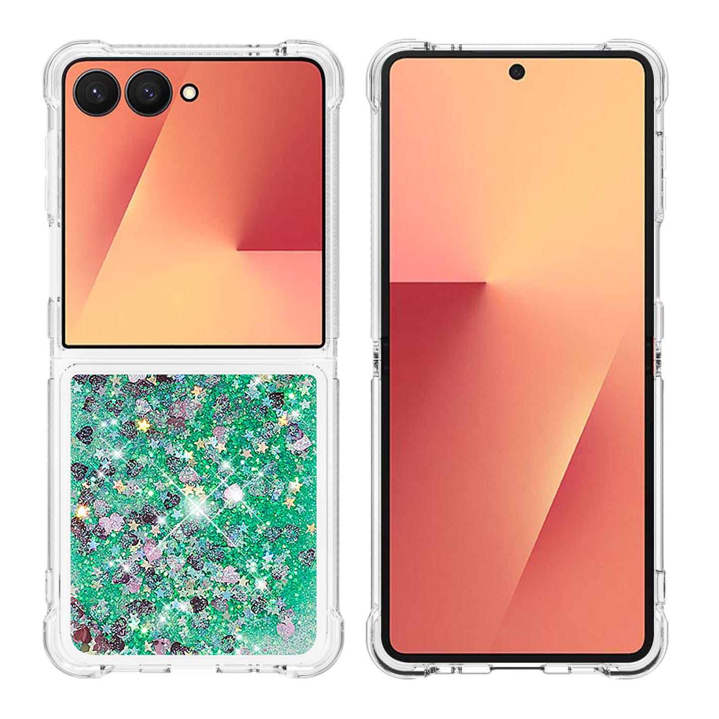 Galaxy Z Flip7 5G Glitzer-Hülle – Stoßfest & mit Treibsand