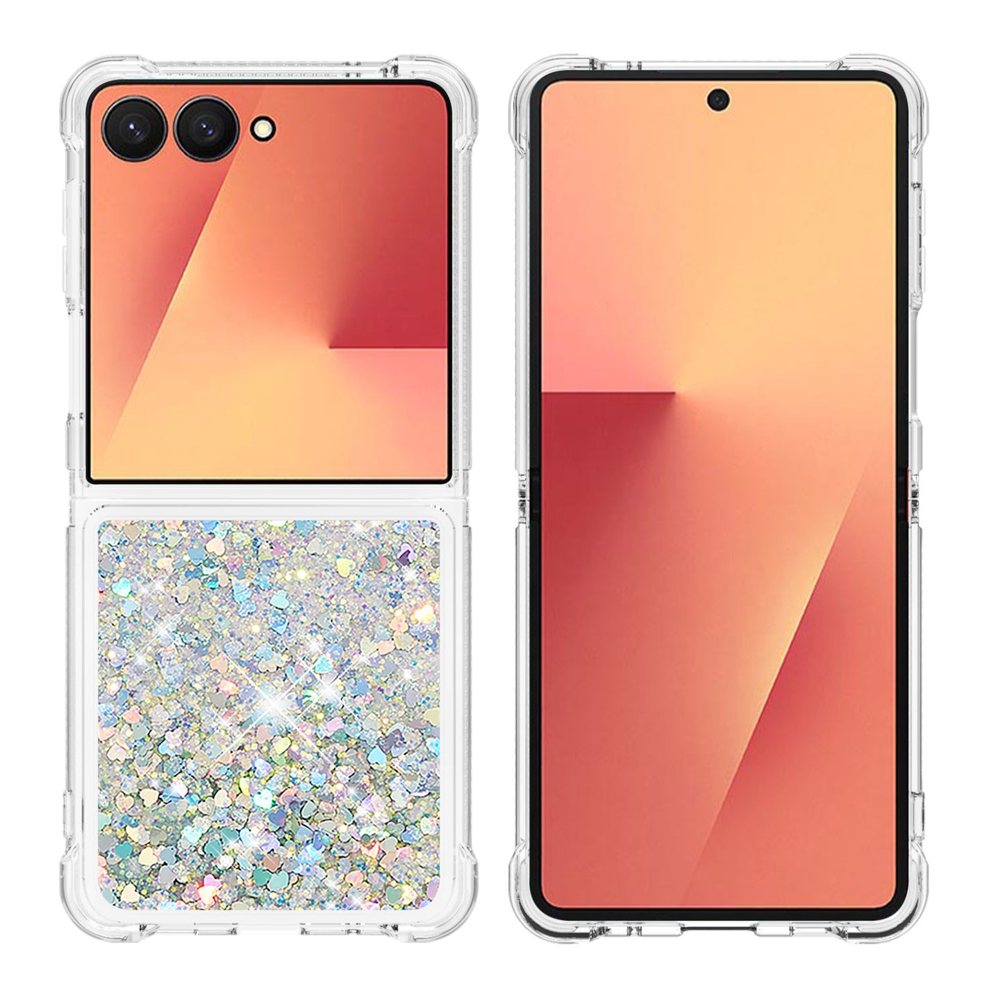 Galaxy Z Flip7 5G Glitzer-Hülle – Stoßfest & mit Treibsand