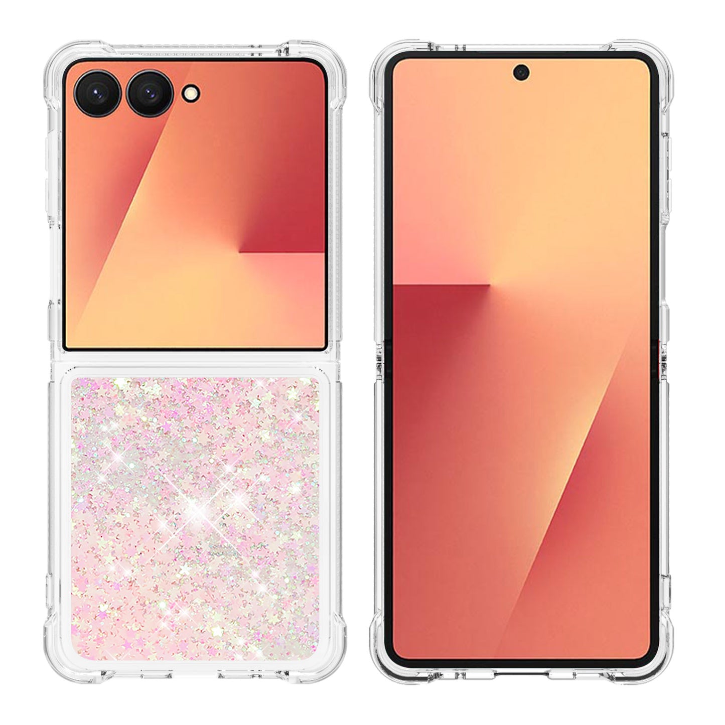 Galaxy Z Flip7 5G Glitzer-Hülle – Stoßfest & mit Treibsand