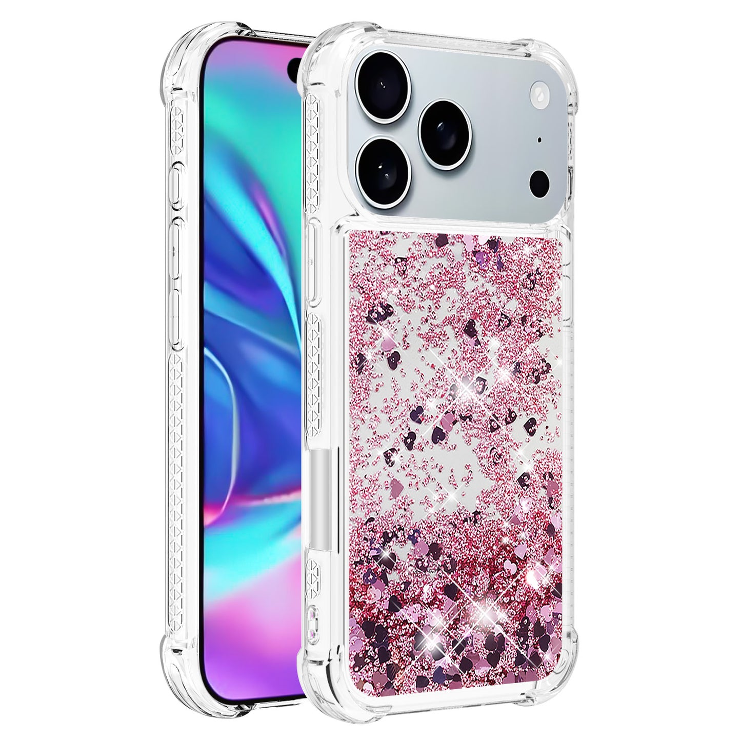 iPhone 17 Pro Max Glitzer-Hülle – Stoßfest & mit Treibsand