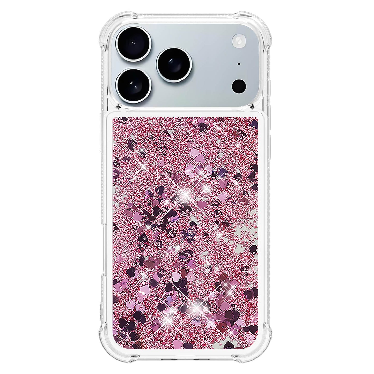 iPhone 17 Pro Glitzer-Hülle – Stoßfest & mit Treibsand