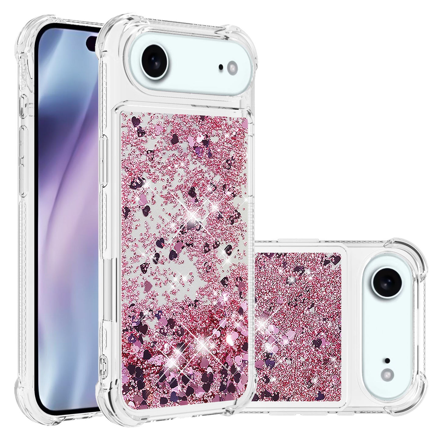 iPhone Air Glitzer-Hülle – Stoßfest & mit Treibsand