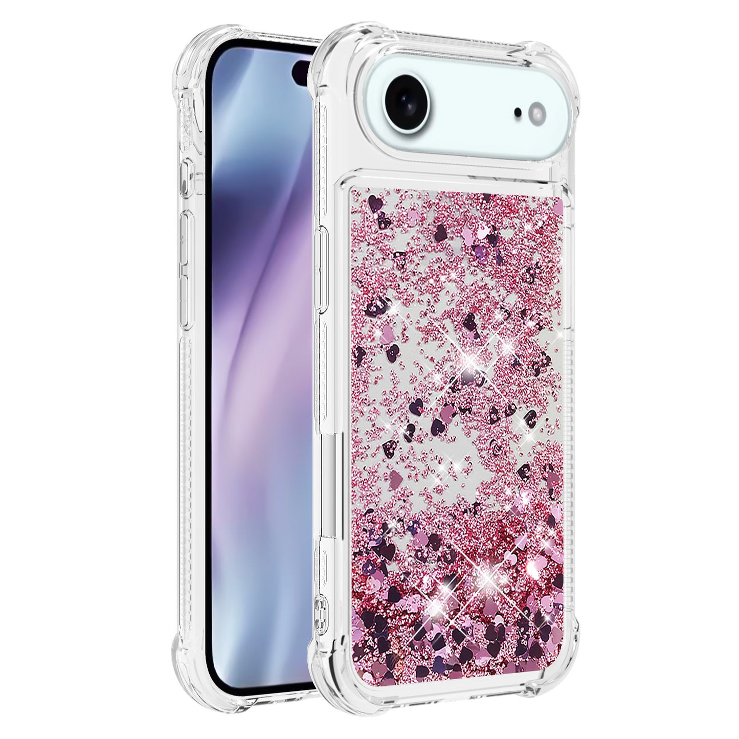 iPhone Air Glitzer-Hülle – Stoßfest & mit Treibsand