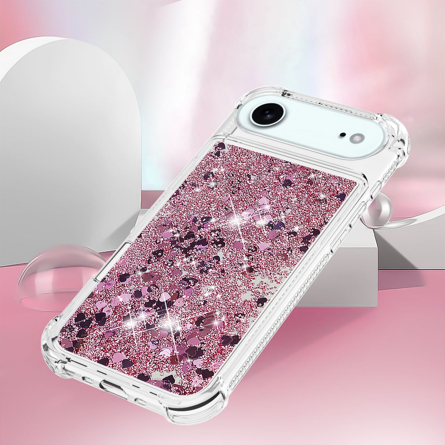 iPhone Air Glitzer-Hülle – Stoßfest & mit Treibsand