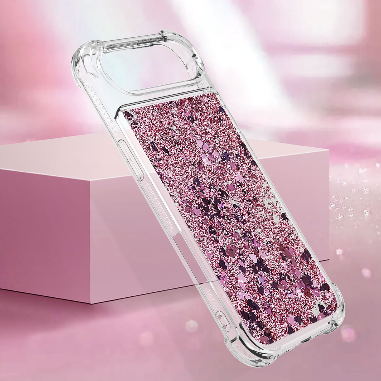 iPhone Air Glitzer-Hülle – Stoßfest & mit Treibsand