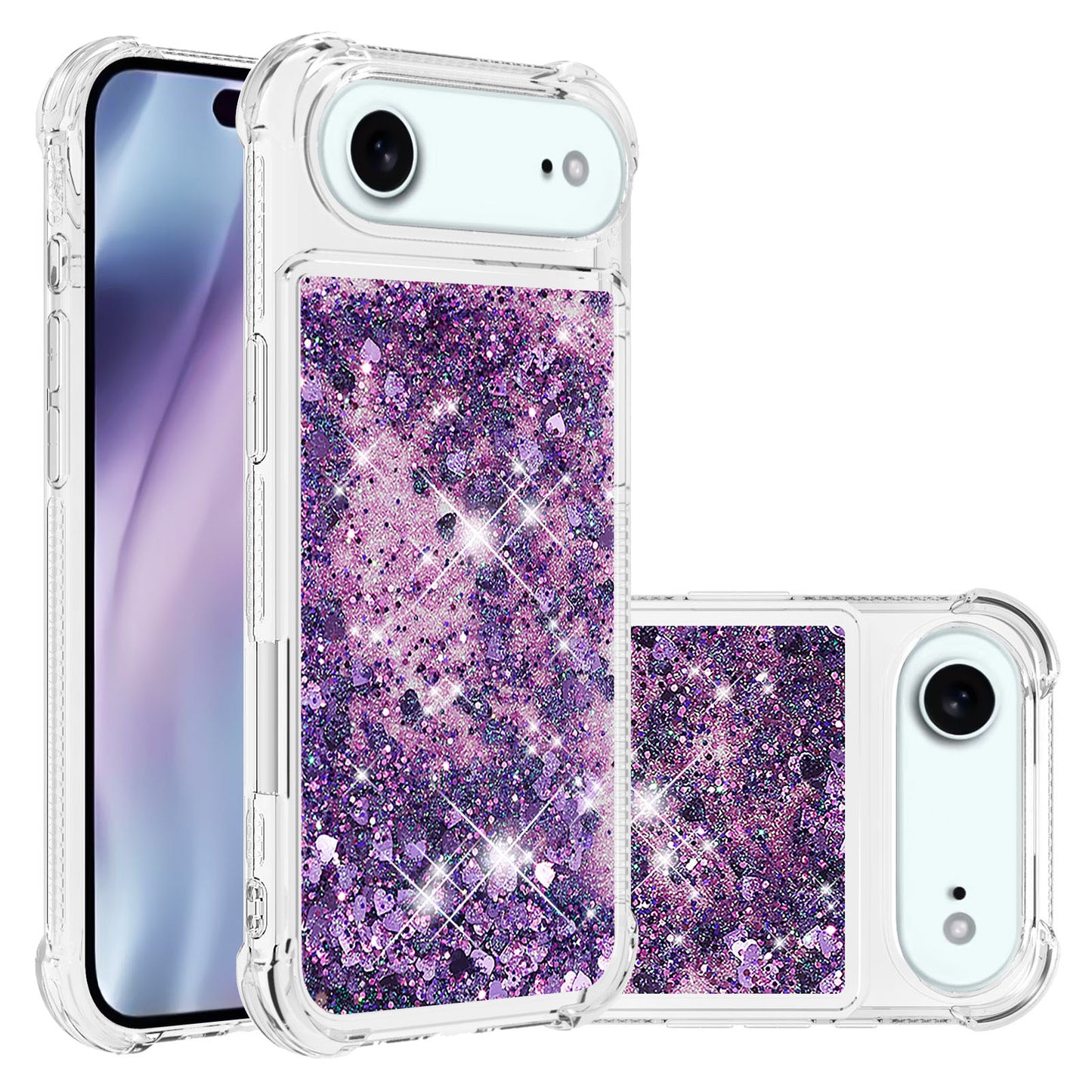 iPhone Air Glitzer-Hülle – Stoßfest & mit Treibsand