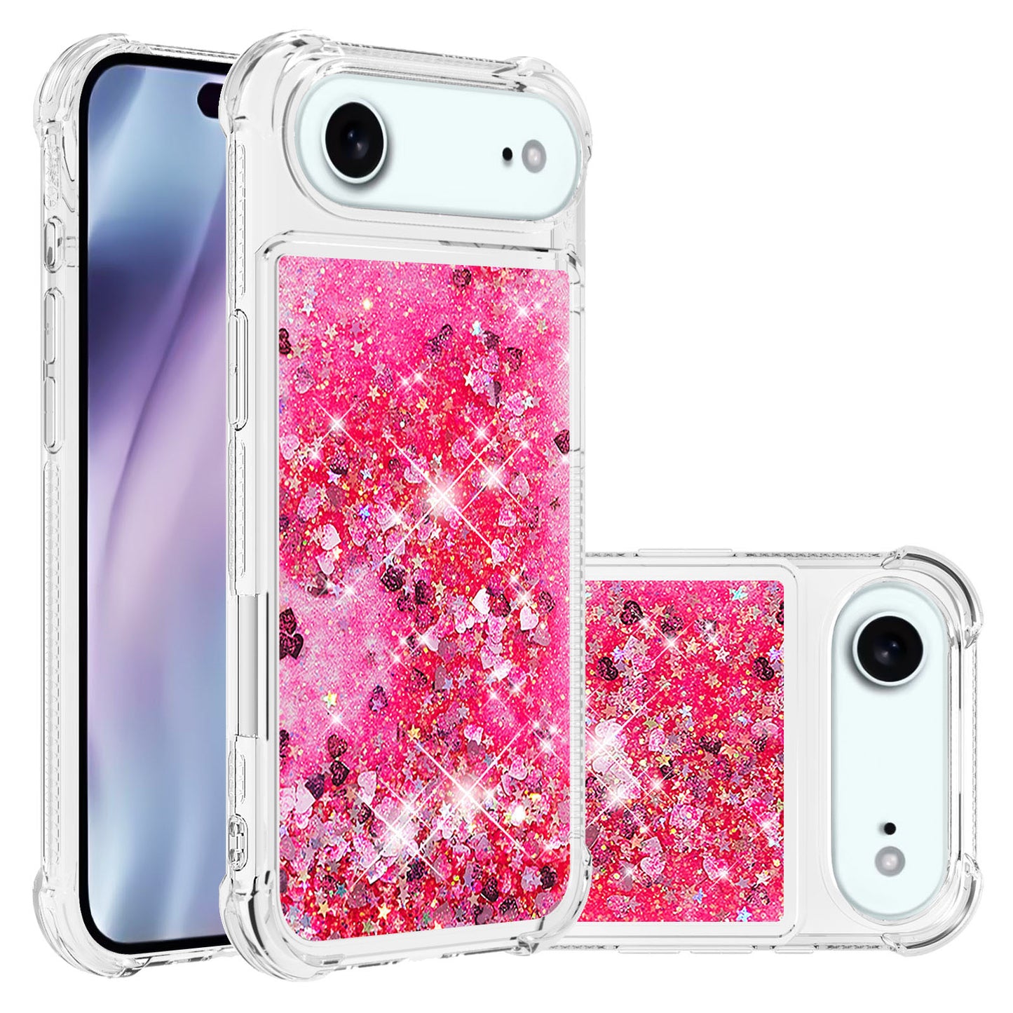 iPhone Air Glitzer-Hülle – Stoßfest & mit Treibsand