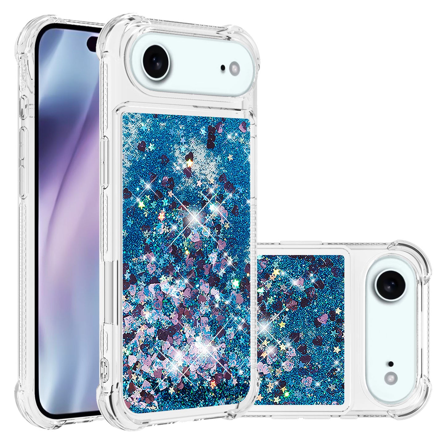 iPhone Air Glitzer-Hülle – Stoßfest & mit Treibsand