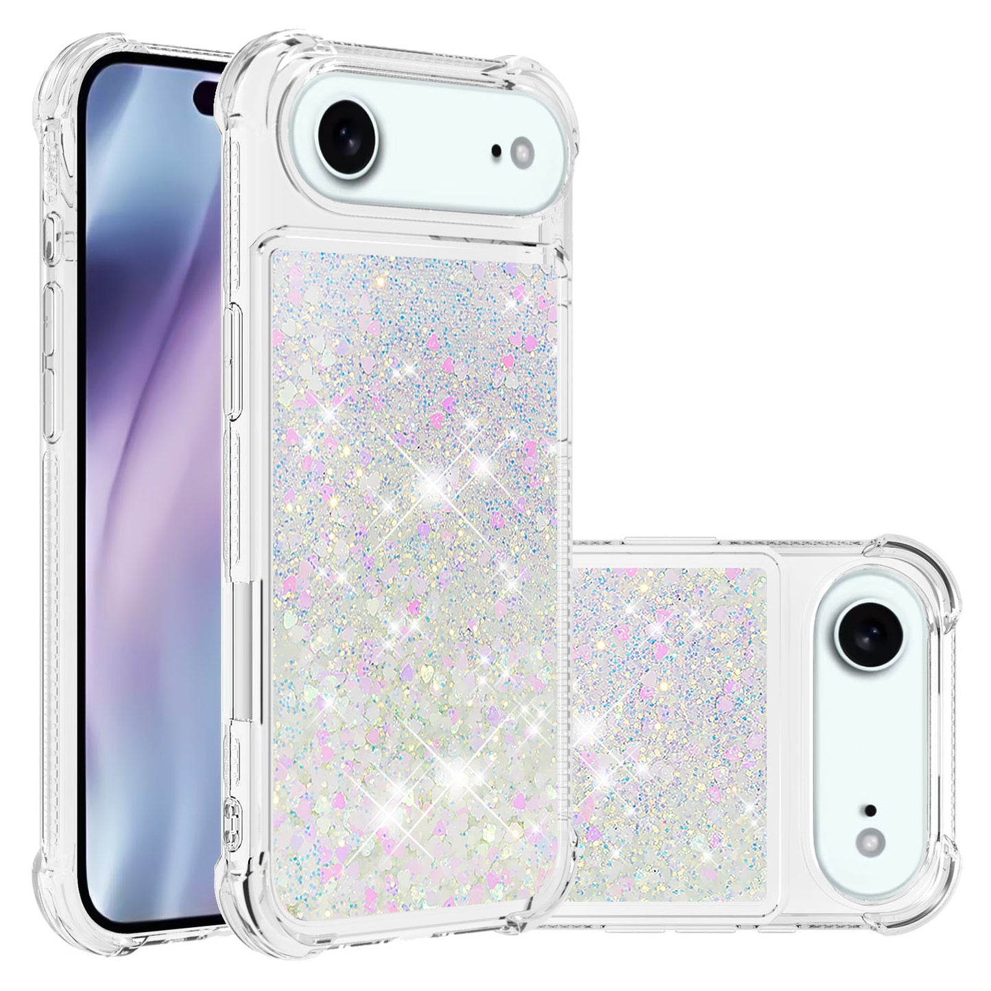 iPhone Air Glitzer-Hülle – Stoßfest & mit Treibsand