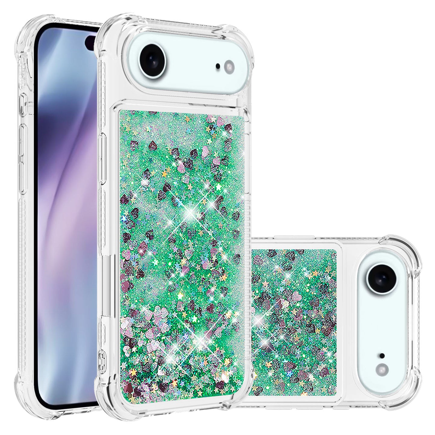 iPhone Air Glitzer-Hülle – Stoßfest & mit Treibsand