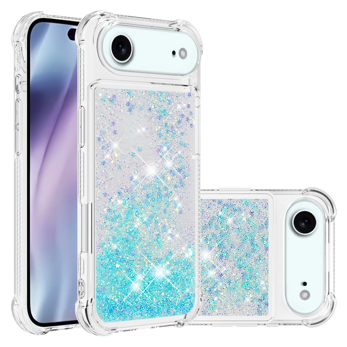 iPhone Air Glitzer-Hülle – Stoßfest & mit Treibsand
