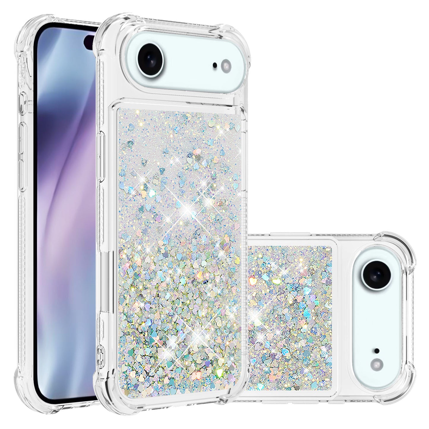 iPhone Air Glitzer-Hülle – Stoßfest & mit Treibsand