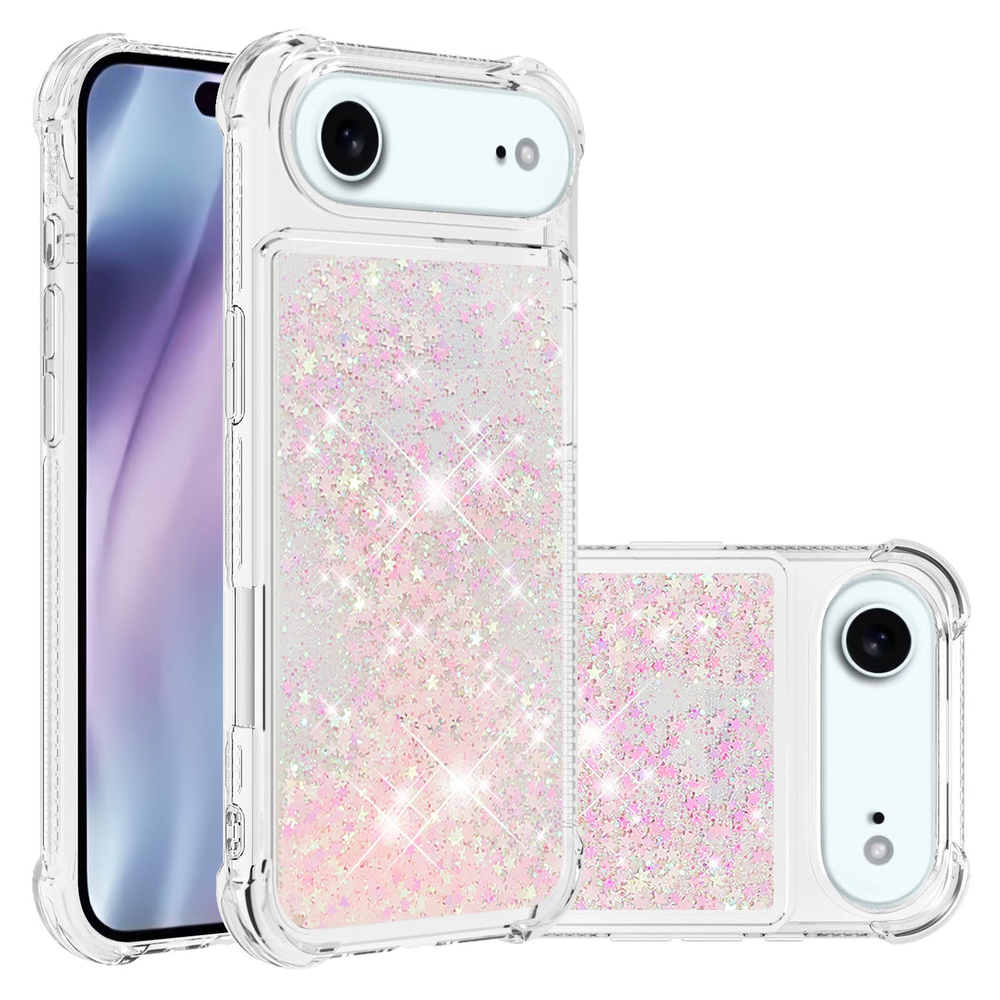 iPhone Air Glitzer-Hülle – Stoßfest & mit Treibsand