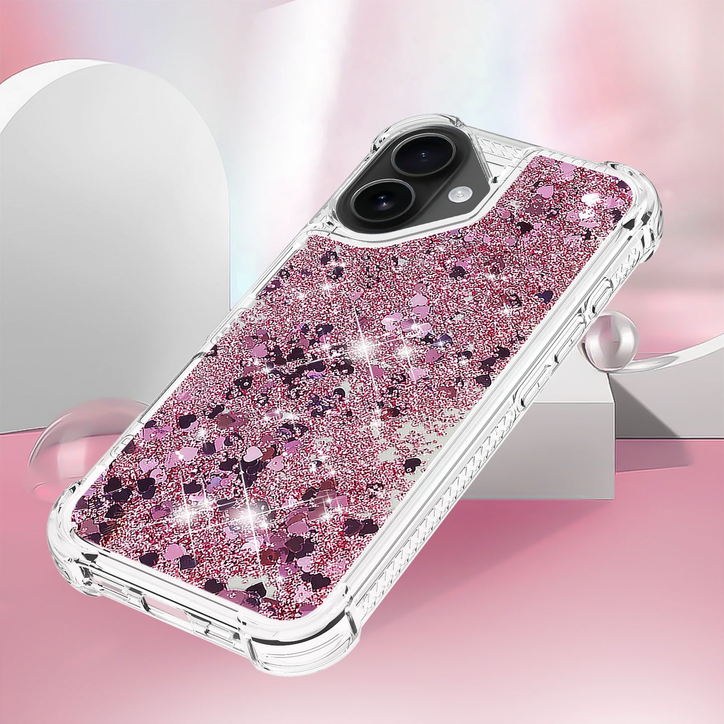 iPhone 17 Glitzer-Hülle – Stoßfest & mit Treibsand