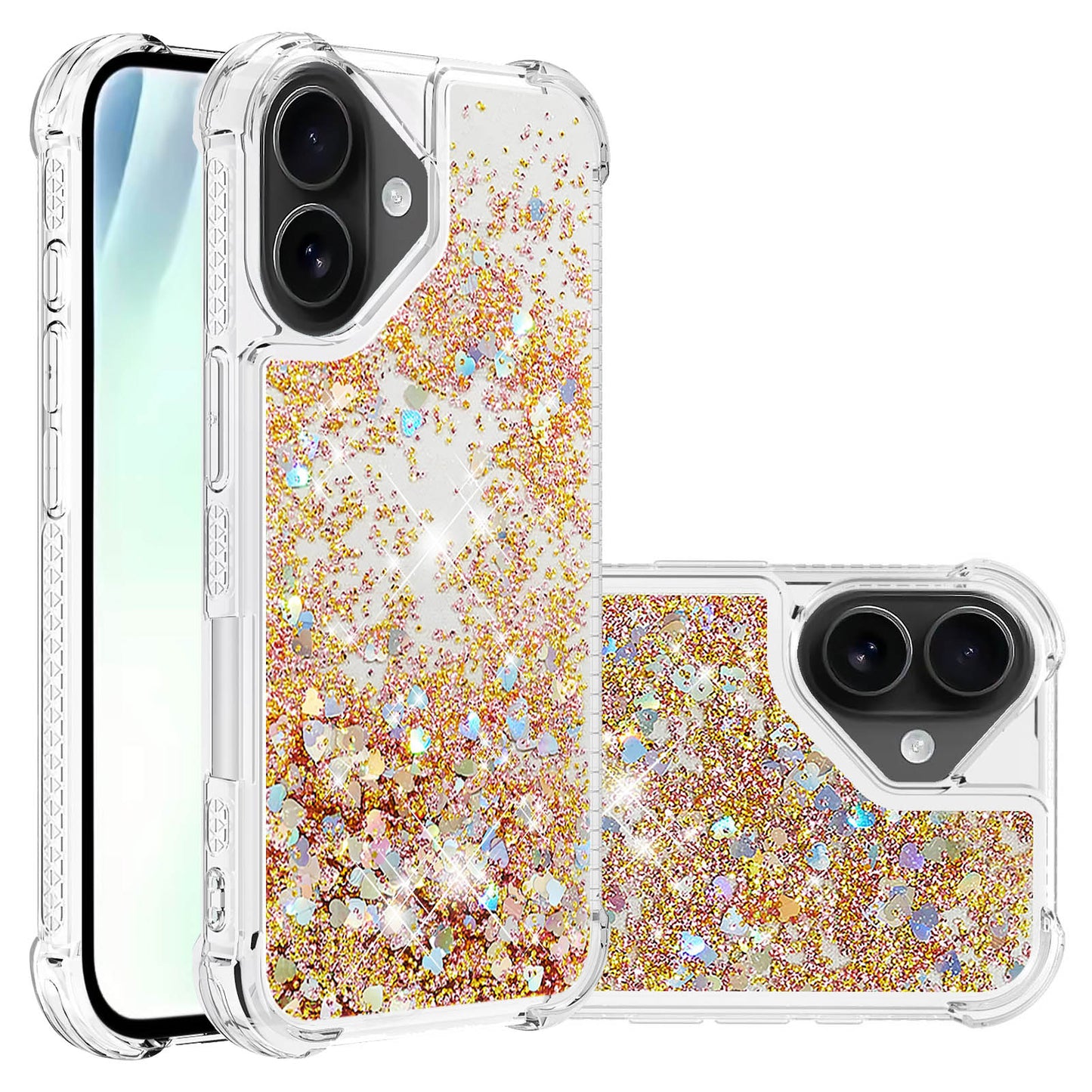 iPhone 17 Glitzer-Hülle – Stoßfest & mit Treibsand