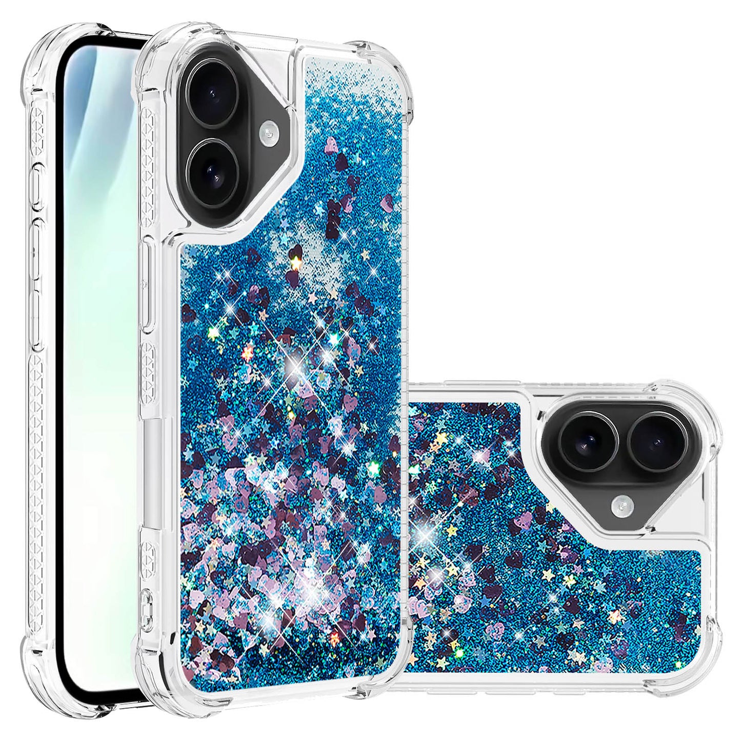 iPhone 17 Glitzer-Hülle – Stoßfest & mit Treibsand