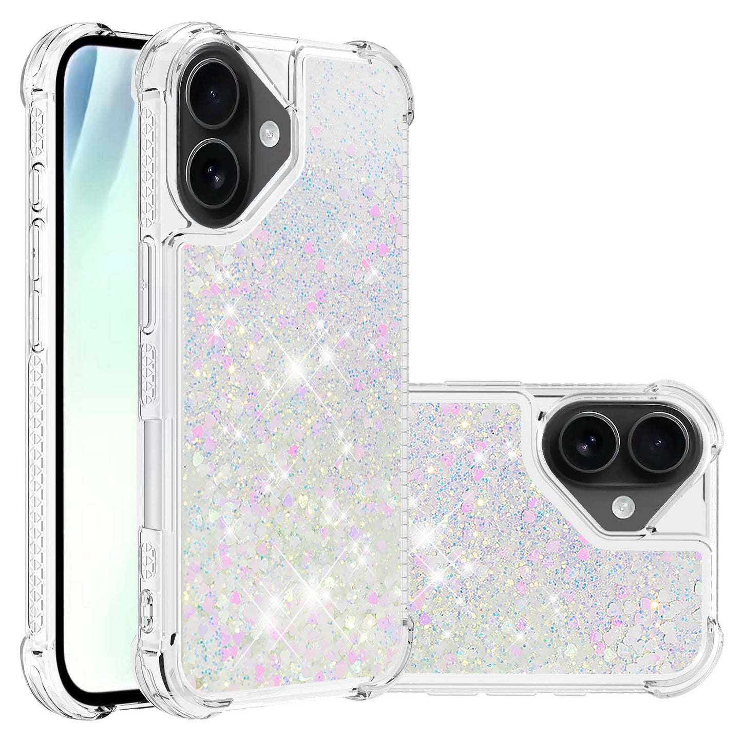 iPhone 17 Glitzer-Hülle – Stoßfest & mit Treibsand