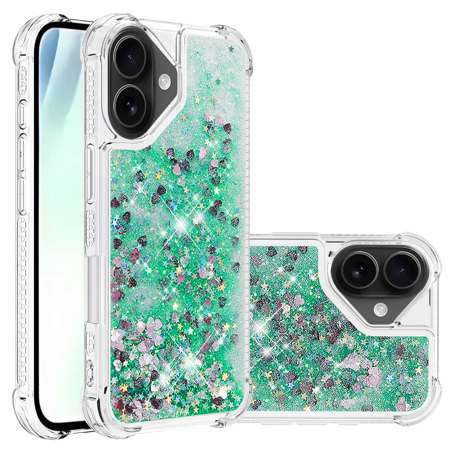iPhone 17 Glitzer-Hülle – Stoßfest & mit Treibsand