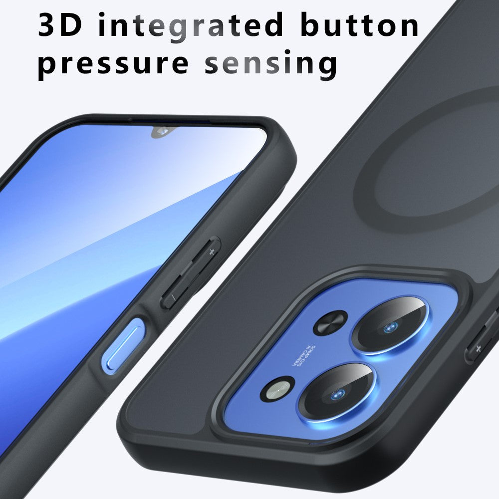 For Xiaomi Redmi 15C 5G (EU) (173mm) / 15C 4G (EU) (173mm) Magnetic Case TPU + PC Matte Skin Touch Phone Cover