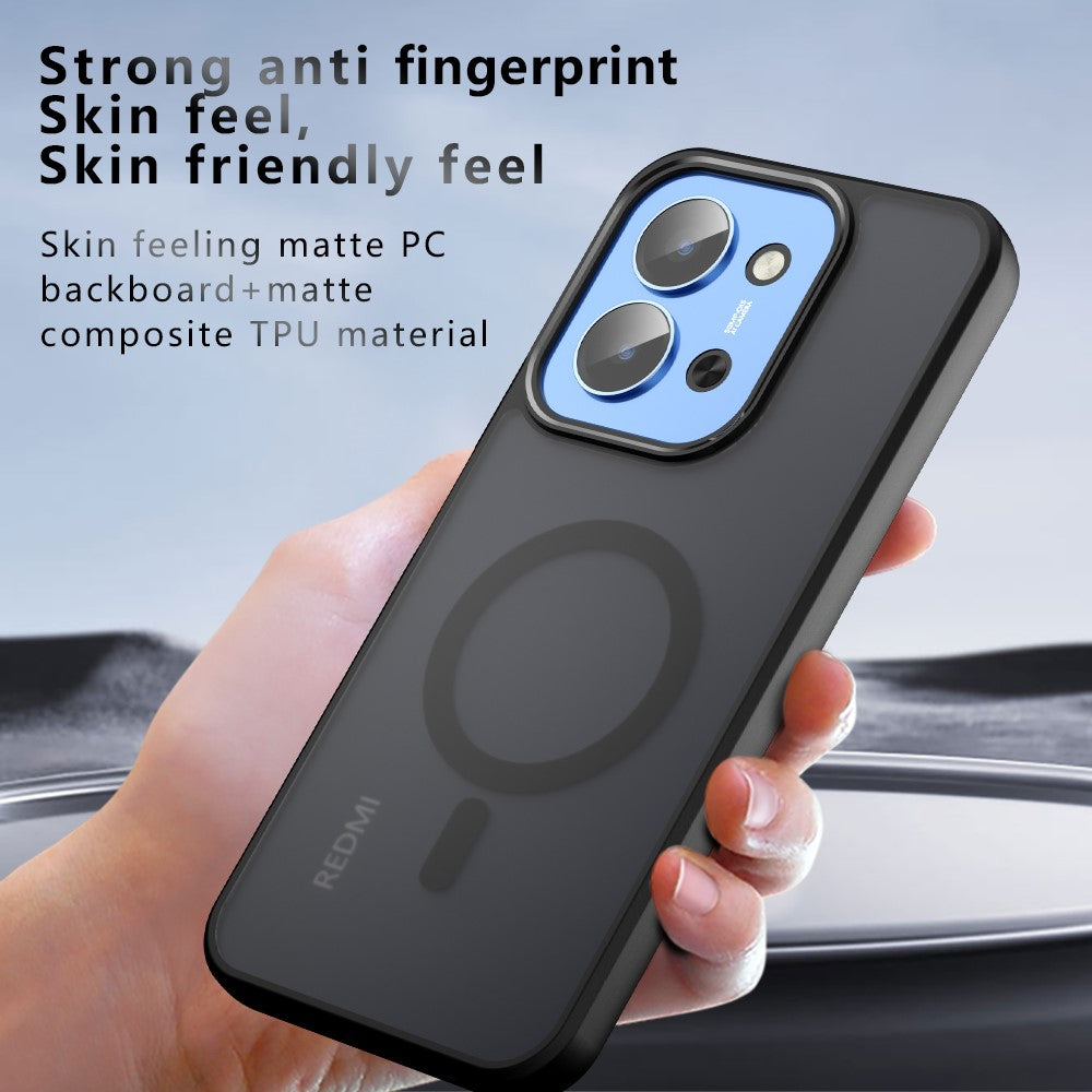 For Xiaomi Redmi 15C 5G (EU) (173mm) / 15C 4G (EU) (173mm) Magnetic Case TPU + PC Matte Skin Touch Phone Cover