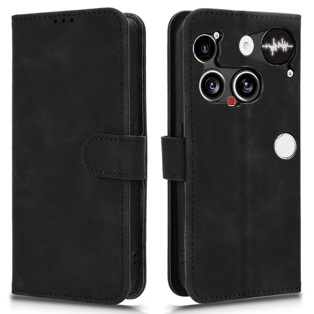 For Nothing Phone (3) 5G Leather Case Skin Feel Anti Drop Wallet Flip Phone Cover