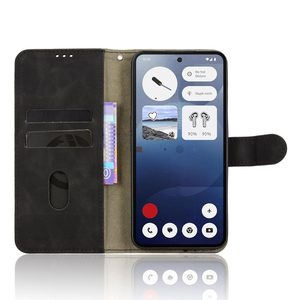 For Nothing Phone (3) 5G Leather Case Skin Feel Anti Drop Wallet Flip Phone Cover