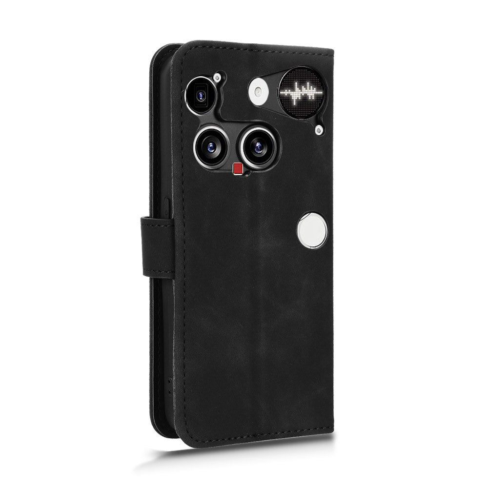 For Nothing Phone (3) 5G Leather Case Skin Feel Anti Drop Wallet Flip Phone Cover
