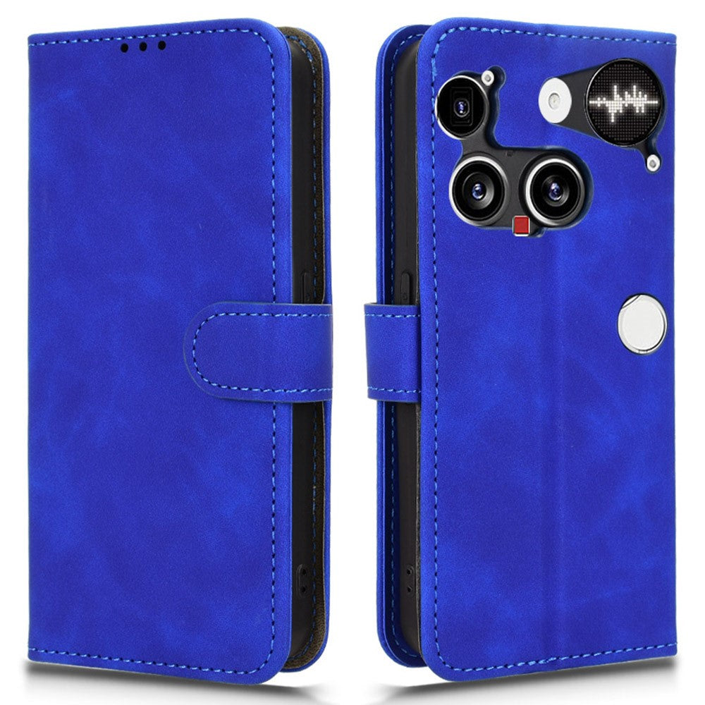 For Nothing Phone (3) 5G Leather Case Skin Feel Anti Drop Wallet Flip Phone Cover
