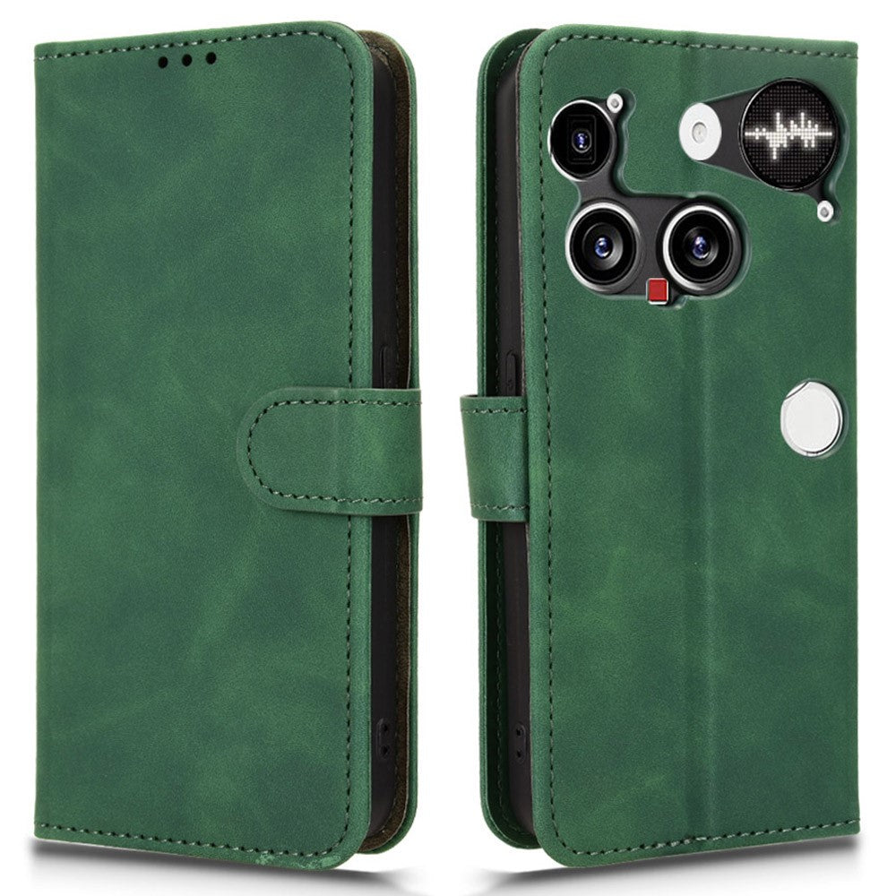 For Nothing Phone (3) 5G Leather Case Skin Feel Anti Drop Wallet Flip Phone Cover