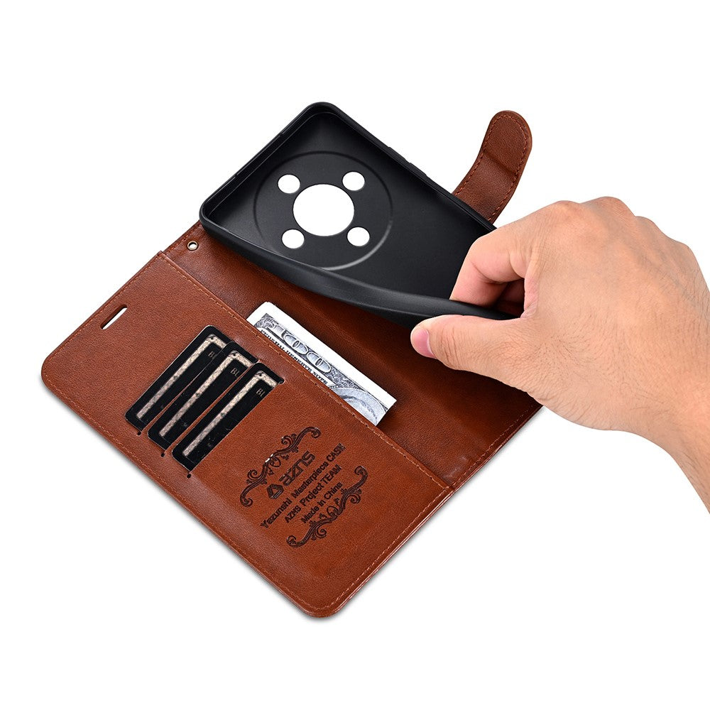 AZNS For Honor Magic8 Lite 5G / X9d 5G / X70 5G Case Anti-Scratch PU Leather Stand Wallet Phone Cover